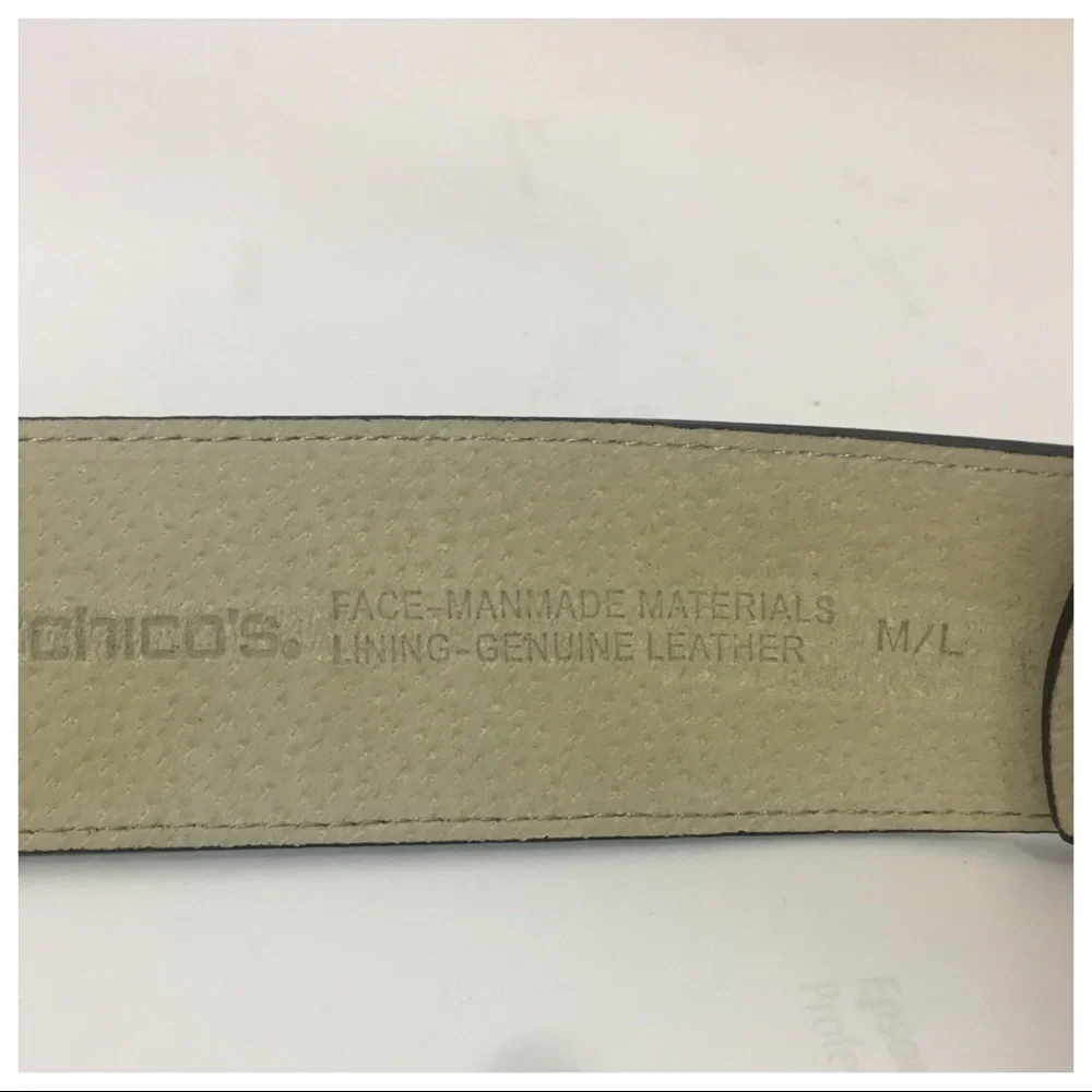Chico’s brown  leather belt